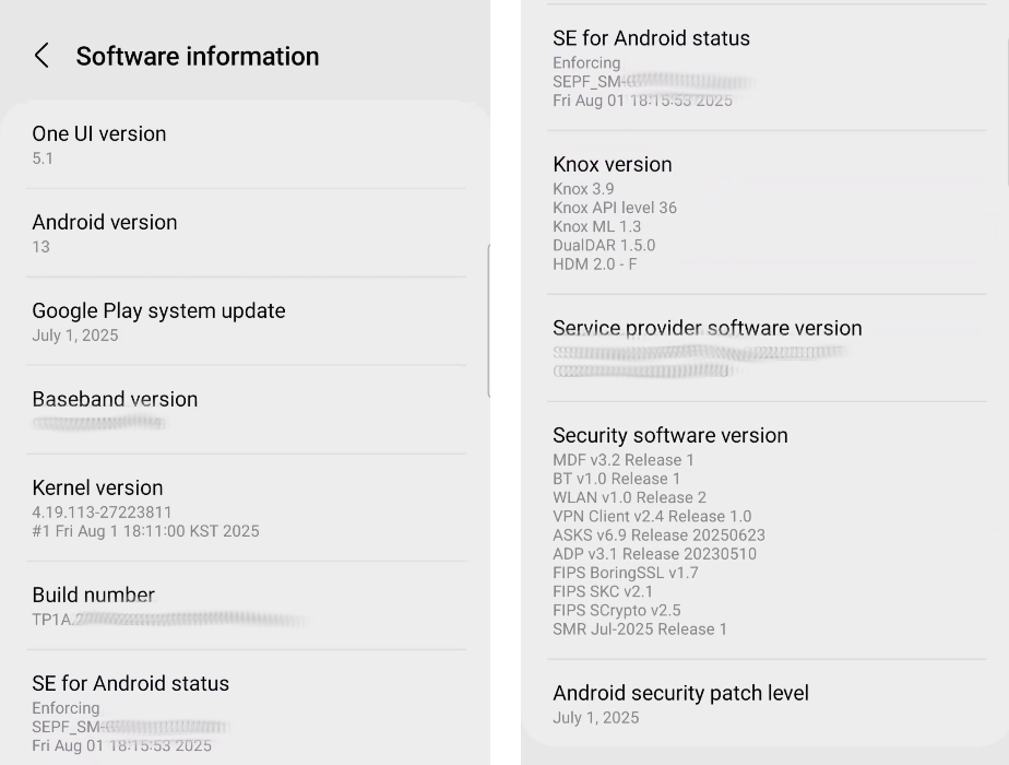 Software Information